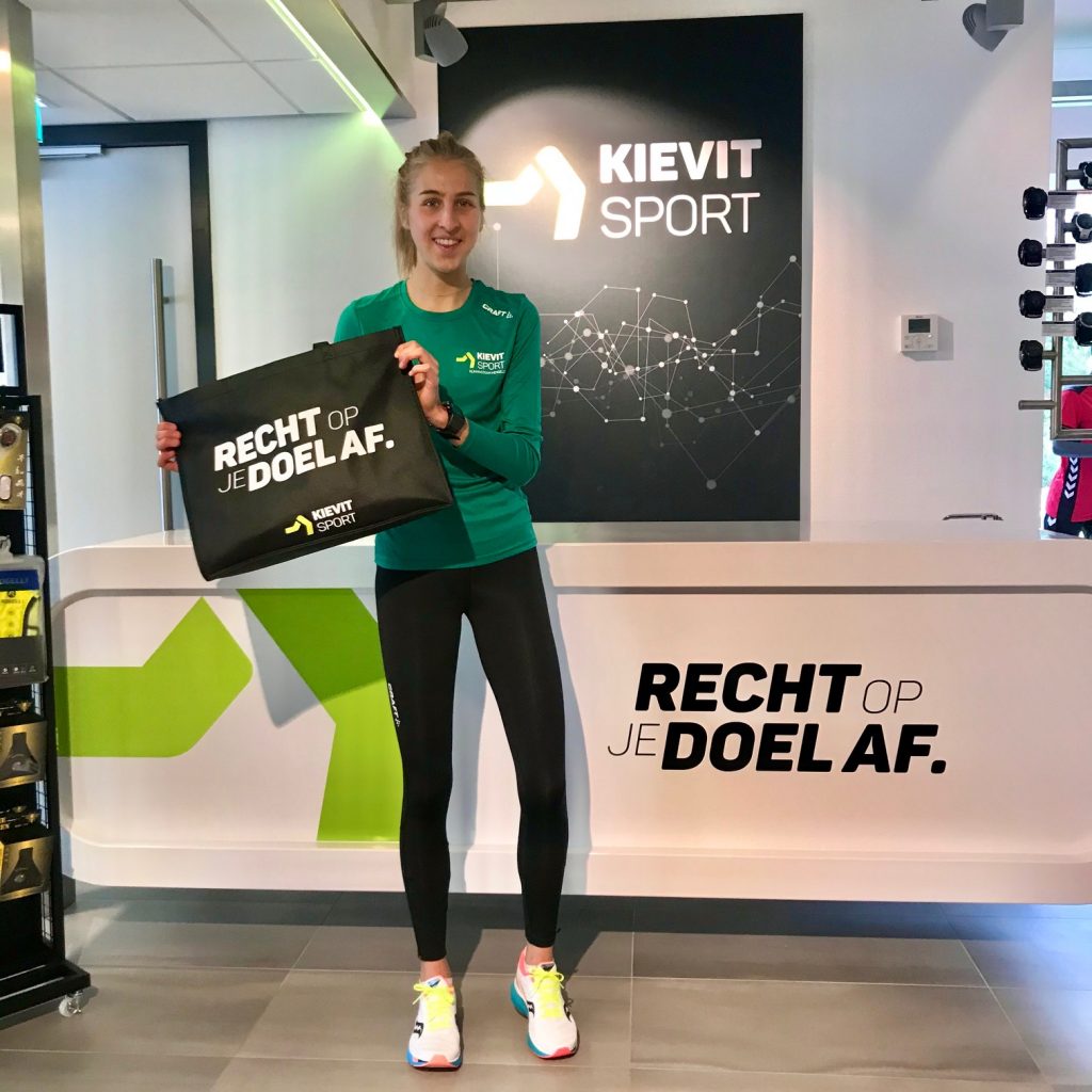 Renee Sijbesma van het Kievit Sport Running Team.