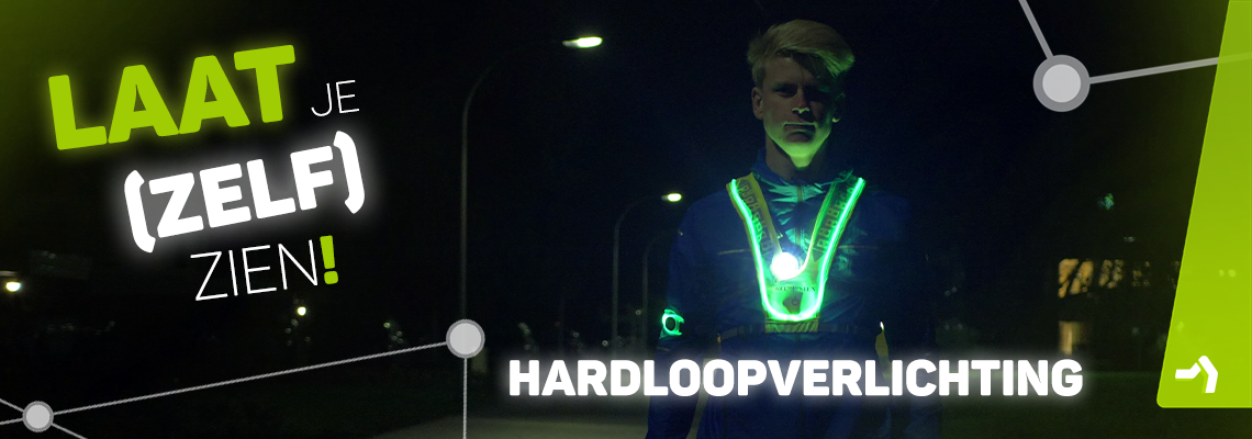 Hardloop verlichting bij kievit sport. Zien of Gezien worden?